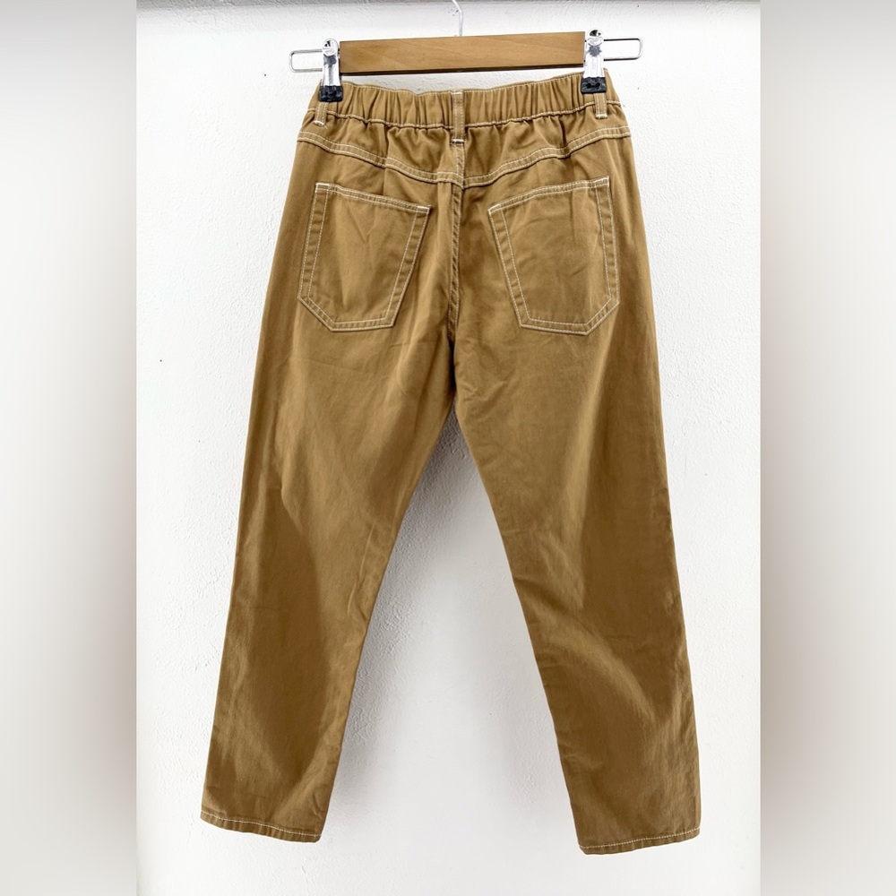 NWT Child’s H&M Relaxed Tapered Fit Khaki Trousers size 8-9 - Picture 5 of 6